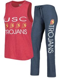Concepts Sport - Charcoal/cardinal Usc Trojans Tank Top Pants Sleep Set - Lyst