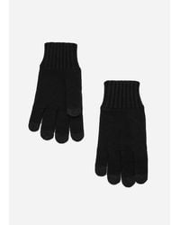 Mango - Knitted Gloves - Lyst