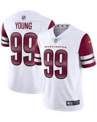 Youth Nike Chase Young Gray Washington Commanders Atmosphere Fashion Game Jersey