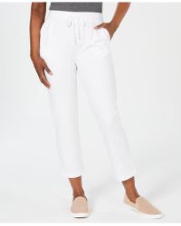 karen scott petite drawstring active pants