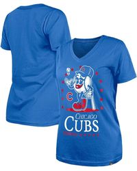 KTZ - Chicago Cubs Little Miss 2 V-neck T-shirt - Lyst