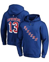 Fanatics - Alexis Lafreniere New York Rangers Authentic Stack Name And Number Pullover Hoodie - Lyst