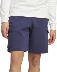 adidas - Essentials Fleece Cargo Shorts - Lyst