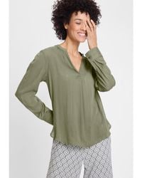 Olsen - Sparkle Stripe Tunic Blouse - Lyst