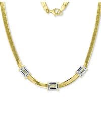 Macy's - Lab-grown Three Stone 18" Collar Necklace (2-5/8 Ct. T.w. - Lyst