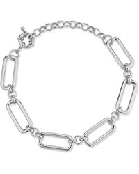 Rachel Zoe - Gold Plated Bold Link Chain Bracelet - Lyst