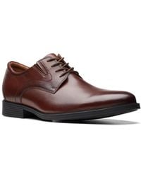 Clarks - Collection Whiddon Leather Plain Toe Lace Up Dress Oxfords - Lyst