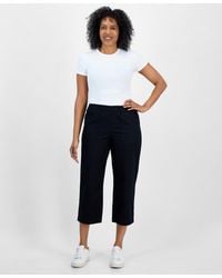 Style & Co. - Petite Herringbone Pull-on Capri Pants - Lyst