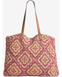 Style & Co. - Extra-large Geo Pattern Straw Tote - Lyst