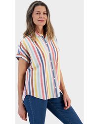 Style & Co. - Cotton Gauze Short-sleeve Button Up Shirt - Lyst