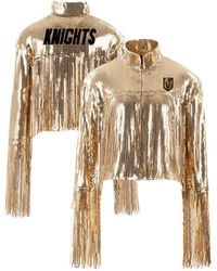 Cuce - Vegas En Knights Cropped Sequin Fringe Jacket - Lyst