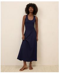 Pact - Organic Cotton Fit & Flare Open Back Maxi Dress - Lyst