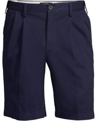 Lands' End - Comfort Waist Pleated 9" No Iron Chino Shorts - Lyst