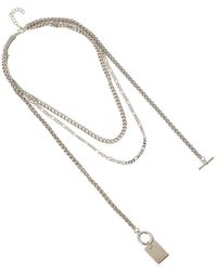SOH - The Interlock Charm Multi-layer Necklace - Lyst