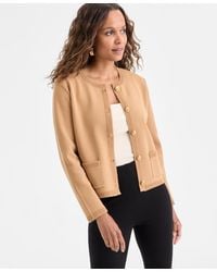 INC International Concepts - Petite Structured Long-sleeve Sweater Jacket - Lyst