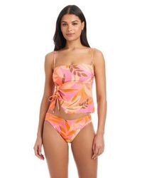 Sanctuary - Pull On Tankini Top Frangipani Moderate Coverage Swim Bottoms - Lyst
