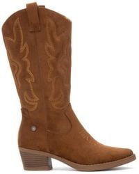 Xti - Italian Western Suede Booties Refresh Collection By - Lyst