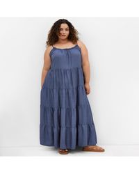 City Chic - Island Tier Maxi Dress - Lyst