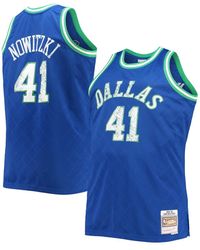 Mitchell & Ness - Dirk Nowitzki Dallas Mavericks Big And Tall 1998-99 Nba 75th Anniversary Diamond Swingman Jersey - Lyst