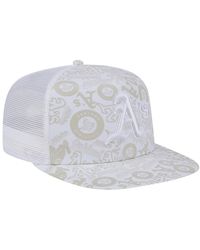 KTZ - Oakland Athletics Logo Dunes A-frame Trucker 9fifty Snapback Hat - Lyst