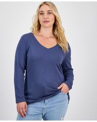 Aveto - Plus Size V-neck Top - Lyst