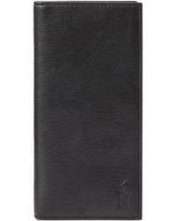 Polo Ralph Lauren - Pebbled Leather Narrow Wallet - Lyst