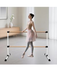 Zeny - Solid Wood Ballet Barre With Adjustable Range For Dance Practice - Lyst