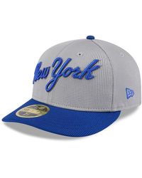 KTZ - Gray/royal New York Mets 2025 Batting Practice Low Profile 59fifty Fitted Hat - Lyst