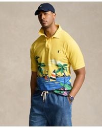 Polo Ralph Lauren - Big & Tall Beach-print Cotton Mesh Polo Shirt - Lyst