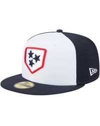 KTZ - White/black Nashville Sounds Authentic Collection 59fifty Fitted Hat - Lyst