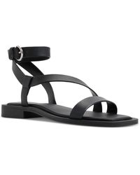ALDO - Grugar Strappy Square-toe Flat Sandals - Lyst