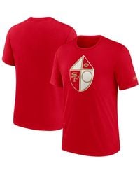 Nike - Distressed San Francisco 49ers Playback Logo Tri-blend T-shirt - Lyst