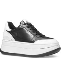 Michael Kors - Michael Hayes Empire Logo Lace-up Platform Sneakers - Lyst