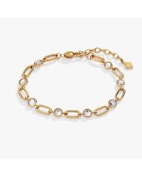 ALEX AND ANI - Crystal And Paperclip Chain Bracelet - Lyst