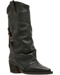 Steve Madden - Aldora Western Slouch Boots - Lyst