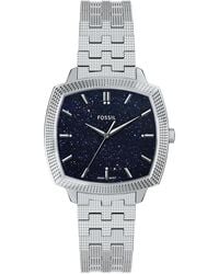 Fossil - Nick Jonas X Machine Luxe Aventurine Silver-tone Stainless Steel Watch - Lyst