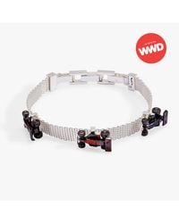ALEX AND ANI - Hot Wheels Moveable Racecar Mesh Bracelet - Lyst