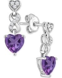 Macy's - Heart Infinity Earrings - Lyst
