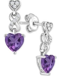Macy's - Heart Infinity Earrings - Lyst