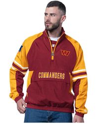 Starter - Washington Commanders Prospect Half-zip Pullover Sweatshirt - Lyst