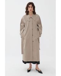 Nocturne - Double-breasted Oversized Trench Coat - Lyst