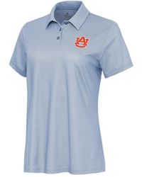 Antigua - White/light Blue Auburn Tigers Rings Polo Shirt - Lyst