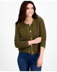 INC International Concepts - Petite Yarn-blend Button-down Cardigan Sweater - Lyst