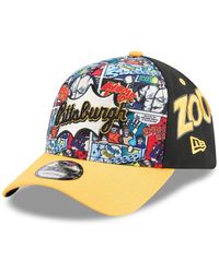 KTZ - Black/gold Pittsburgh Pirates 2025 Mlb Diamond Hero Edition A-frame 9forty Adjustable Hat - Lyst
