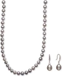 Macy's - Cultured Freshwater Pearl Necklace (7-7 1/2mm - Lyst