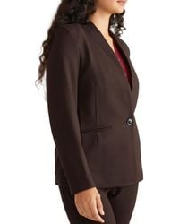 UNIVERSAL STANDARD - Lennox Collarless Ponte Blazer - Lyst