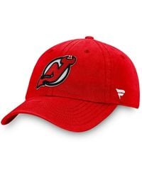 Fanatics - New Jersey Devils Core Primary Logo Adjustable Hat - Lyst