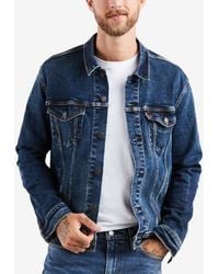 Levi's - Regular Fit Stretch Denim Trucker Jacket - Lyst