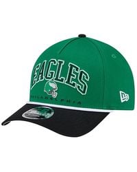 KTZ - Philadelphia Eagles Throwback Arch Coolera 9forty A-frame Adjustable Hat - Lyst