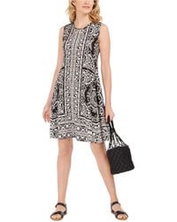 Womens Sleeveless Belted Dress Style /& Co